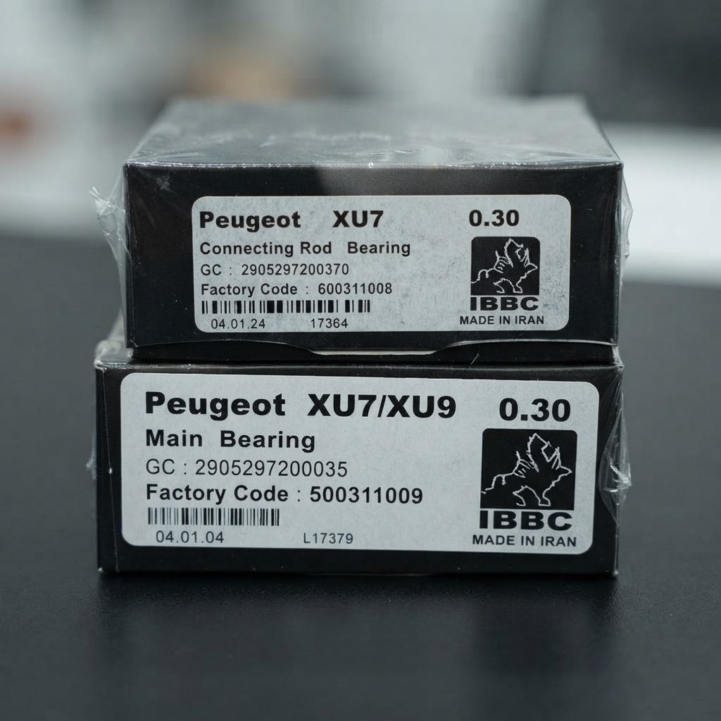 یاتاقان ثابت و متحرک سایز 30 پژو 405(موتورXU7)